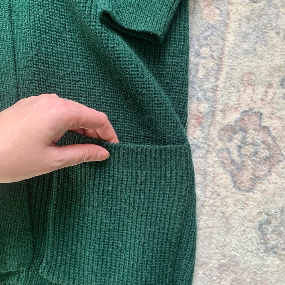 Separate issue Vintage Green Women's long Cardigan - Picture 5 of 8